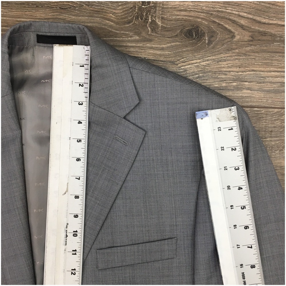 MICHAEL KORS Mens Blazer Sport Coat Casual Jacket Size‎ 44R Classic Wool Suit - Picture 8 of 12